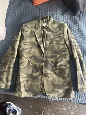 G raw Men’s Suit Jacket Camo