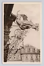 Foreign RPPC Germany Castle of Bruchsal Gargoyle Rain Spout Photo Postcard 7a