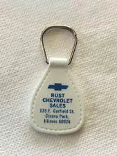 Rust Chevrolet Sales Cissna Park IL Keychain, Illinois Chevy Key RIng