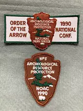 (ae15) Boy Scouts - WWW OA - NOAC 1990 - National Park Services patches (2)