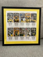 2021 Green Bay Packer FRAMED Season Ticket Comm. Tickets