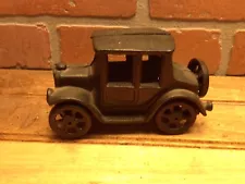 Vintage Style 5" Black 1930s Era Cast Iron Car Great for Collectors A Great Gift