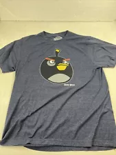 Old Navy Collectabilitees Mens XL Blue Angry Birds Bomb Bird T-Shirt