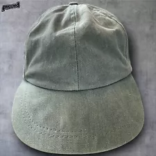 Quaker Marine Supply Lined Fishing Hat Strapback Broad Brim 100% Cotton USA Fade