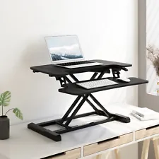 FLEXISPOT 28" Height Adjustable Home Office Desk Converter Computer Desk Riser