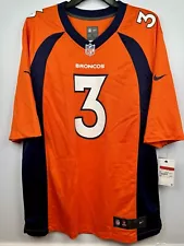 Nike Denver Broncos Russell Wilson Game Jersey Orange Men's Size Large