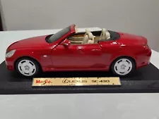 Extremely RARE: Lexus SC430 Red Convertible (Maisto 1:18) - For Collectors