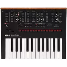 Korg MONOLOGUEBK Monophonic Analog Synthesizer with Presets -Black