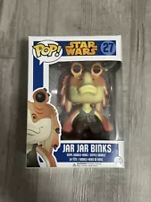 Funko Pop Star Wars #27 Jar Jar Binks Blue Box 2013 with Protector - New (other)