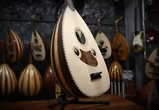 Handmade Turkish Acoustic Oud, Cherry Wood and Linden Wood, Handcrafted Lute