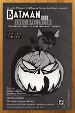 1996 Batman The Long Halloween Print Ad/Poster DC Jeph Loeb Tim Sale Promo Art