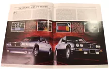 1984 The Biturbo and The Bimmer Playboy Reprint for Dealership Sales Brochure