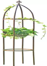 100% Metal Obelisk Garden Trellis 6.3 Feet Tall Sturdy Plant Support