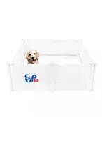 Whelping Box for Dogs | Dog Tested and Veterinarian Approved | 48"x48"x18"