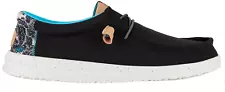 SALE Hey Dude Men's Wally H2O Tropical Shoes-Black-Medium/D- Size 14