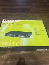 JFS524 NETGEAR 24-Port Fast Ethernet Unmanaged Switch, JFS524 - 24 Ports - 2 Lay