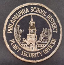 PHILADELPHIA POLICE BADGE PHILADELPHIA SCHOOL DISTRICT PLANT SECURITY OFFICER PA