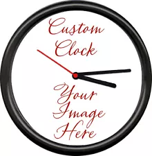 Personalized Custom Made For You Your Photo Or Logo Any Image Sign Wall Clock