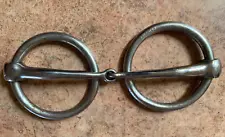 SLIESTER Loose Ring Snaffle 6 1/2" DRAFT size Bit Vintage Horse Tack