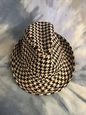 Bear Bryant Houndstooth Fedora Hat University Of Alabama Crimson Tide One Size