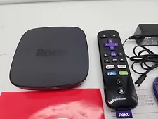 ROKU Premiere Plus 4K HDR Media Streamer 4630X Black Remote Control Power Earbud