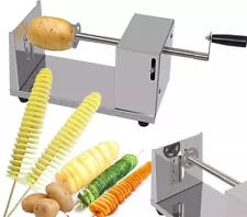 Manual Twisted Potato slicer, Tornado Curly Fry Cutter, Manual Spiral French Fry