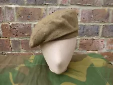  WW2 ORIGINAL KHAKI GS BERET SIZE 6 7/8 56CM UK