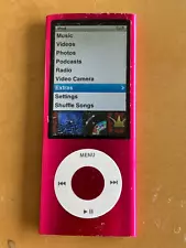 ipod nano 5th generation 8 GB. Red. New battery.