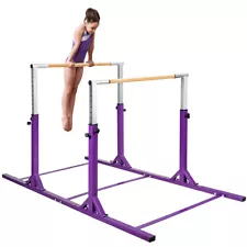 Kids Double Horizontal Bars Gymnastic Training Parallel Bars Gym Home Adjustable