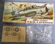 Vintage 1966 Airfix Model No. 297 - TBM-3 Avenger Airplane 1/72 m2