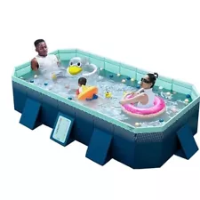 Foldable Pool for Kids and Adults,Non Inflatable Outdoor Swimming Pool,Large ...