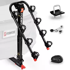 Hitch Bike Rack, Wobble Free Mount Bike Rack for Car, Max 140 lbs for 4 Bike,...