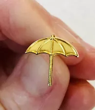 RARE Vintage Arnold Palmer Gold Tone Umbrella Golf Lapel Pin