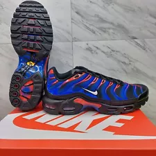 Nike Air Max Plus TN Tuned Black Blue Red Spider-Man Men's Size 9.5 FN7805 001