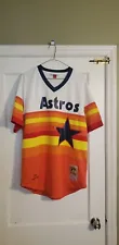 100% Authentic Mitchell & Ness Nolan Ryan 1980 Astros Jersey Size 44 Large