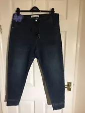 BNWT NEXT LADIES MID RISE STRETCHY DENIM JOGGER JEANS SIZE 14 RRP £30