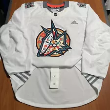 MiC Adidas Authentic Arizona Coyotes Los Yotes Kachina Hispanic Jersey White 58