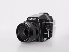 Contax 645 Medium Format Film SLR Camera w/ 80mm f/2 Lens, Prism, & Film Back