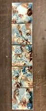 Antique Beaver Falls 5-Tile Set Fireplace Tiles (3)