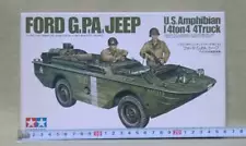 Tamiya American Amphibious Vehicle Ford Gpa Jeep 1/35 Scale / Unassembled Opened