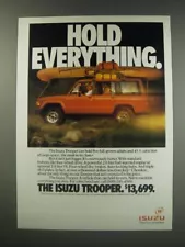 1991 Isuzu Trooper Ad - Hold Everything