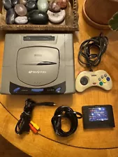 LOADED SEGA SATURN SAROO CONSOLE w/ Controller And Cables