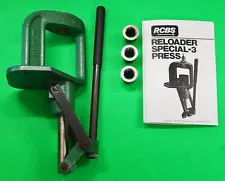 RCBS RS 3 Reloading Press-()-w/Hornady L-N-L Conversion Kit-w/BLACK PRIMER CUP