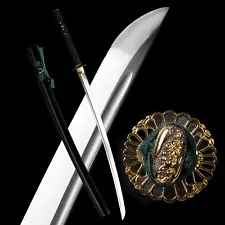 9260 Spring Steel Japanese Samurai Sword Full Tang Battle Ready Very Sharp