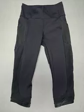 Lululemon Capri Leggings Size? Black Side Pockets (1405)