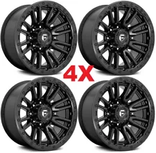 20 FUEL REBEL WHEELS RIMS BLACK F-250 F-350 8 LUG D67920001747 20X10 (For: 2012 F-250 Super Duty)