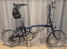 Brompton C Line Folding Bike, 2 Speed, Blue, Excellent Condition, No Reserve!