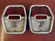 1962 1963 1964 CHEVROLET CHEVY II NOVA TAIL LIGHT PAIR W/ BRACKETS