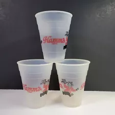 VTG Hamm's Beer 12 oz Plastic Cups Sleeve 39 Cups