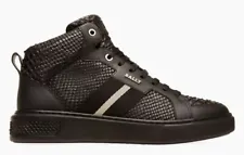 BALLY HIGH TOP SNEAKERS MYLES BLACK SHEEP PRINTED SIZE 10 NEW SHOES. RSVP $650